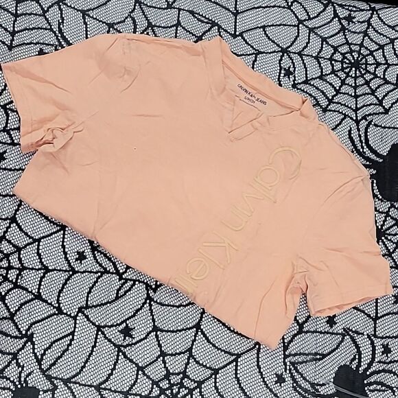 Peach Calvin Klein Tshirt Men's Size Small - Picture 1 of 6